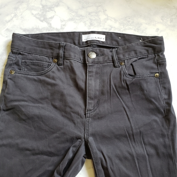Loft Legging Jean Mid Rise Gray 24 - Picture 3 of 9